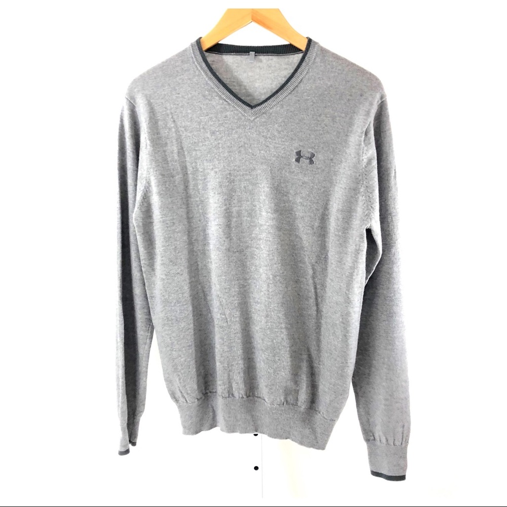 Sold Under Armour Men’s Gray Merino Wool Sweater - Picture 1 of 8